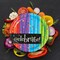 8 Count Celebrate Multicolor Confetti Paper Party Dinner Plates 9" Durable Disposable Plates